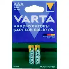 Varta AAA 800 mAh Şarjlı İnce Kalem Pil (2'li Paket)