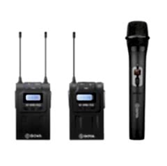 Boya BY-WM8 Pro-K4 Çift Kanallı Kablosuz Yaka ve El Mikrofon Seti