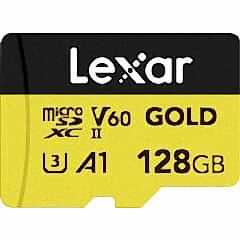 Lexar 128GB Gold 280MB/s V60 UHS-II microSDXC Hafıza Kartı