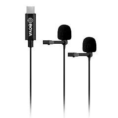 Boya BY-M3D Type-C USB-C İkili Telefon Yaka Mikrofonu