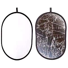 Life 2in1 Beyaz-Gümüş Elips Reflektör 102x153cm