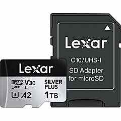 Lexar 1TB Silver Plus 205MB/s microSDXC Hafıza Kartı
