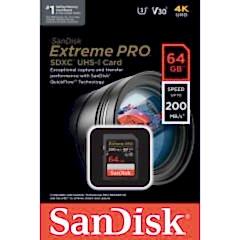 Sandisk 64GB SDXC Extreme Pro 200MB/s Hafıza Kartı