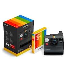 Polaroid Now Gen 3 Siyah + Color Film Bundle (8 Film)