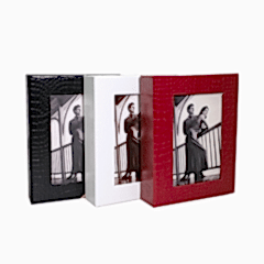 ACR 10x15cm Pencereli Deri Albüm 200'lük (Siyah)