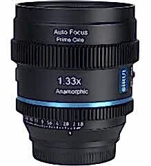 Sirui 20mm T1.8 1.33x S35 AF Anamorphic Lens (Sony E, Blue Flares)