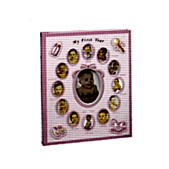 ACR 10x15cm Pencereli Bebek Albümü 240'lık (Pembe)