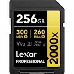 Lexar 256GB Gold 2000x V90 UHS-II SDXC Hafıza Kartı