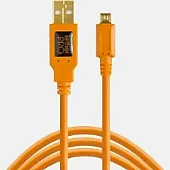 Tether Tools CU5430ORG 4.6m USB 2.0 USB Kablosu (USB - 5Pin Micro USB)