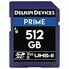 Delkin Devices 512GB Prime SDXC UHS-II 280MB/s V60 Hafıza Kartı