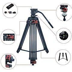 Milica MLK-901B 185cm Profesyonel Video Tripod