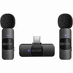 Boya BY-V20 Ultra Kompakt Android İkili Kablosuz Mikrofon (Type-C)